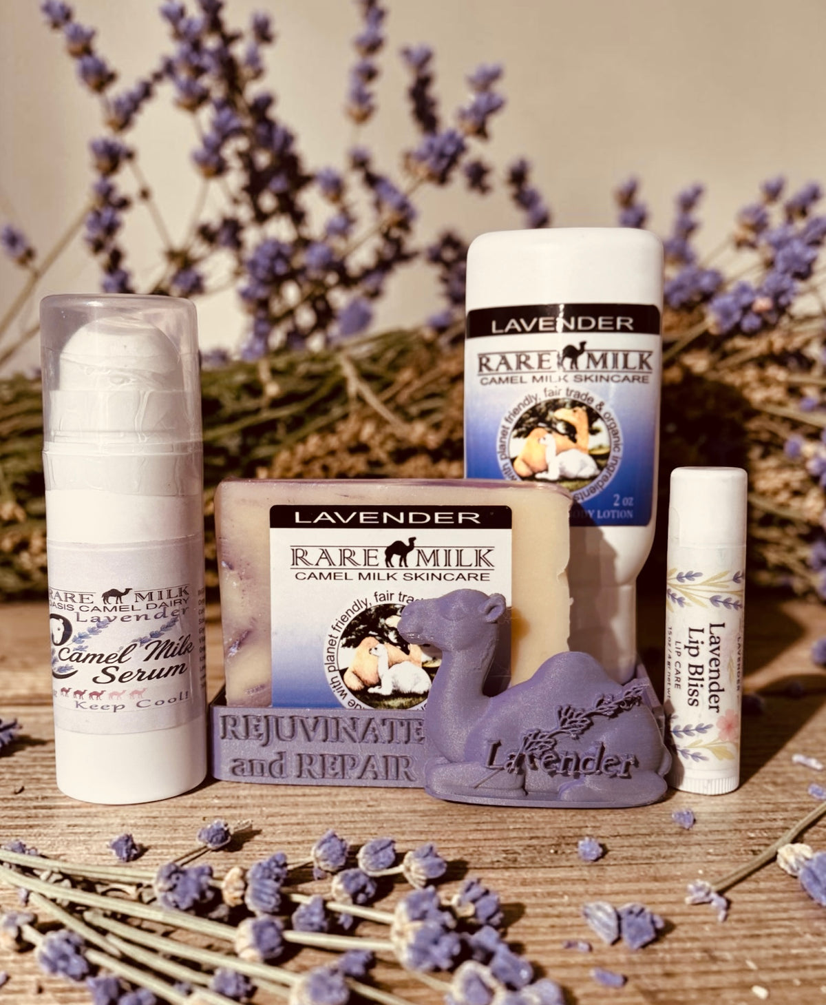 Camel Milk Serum: Original and Lavender Oasis Skincare Set