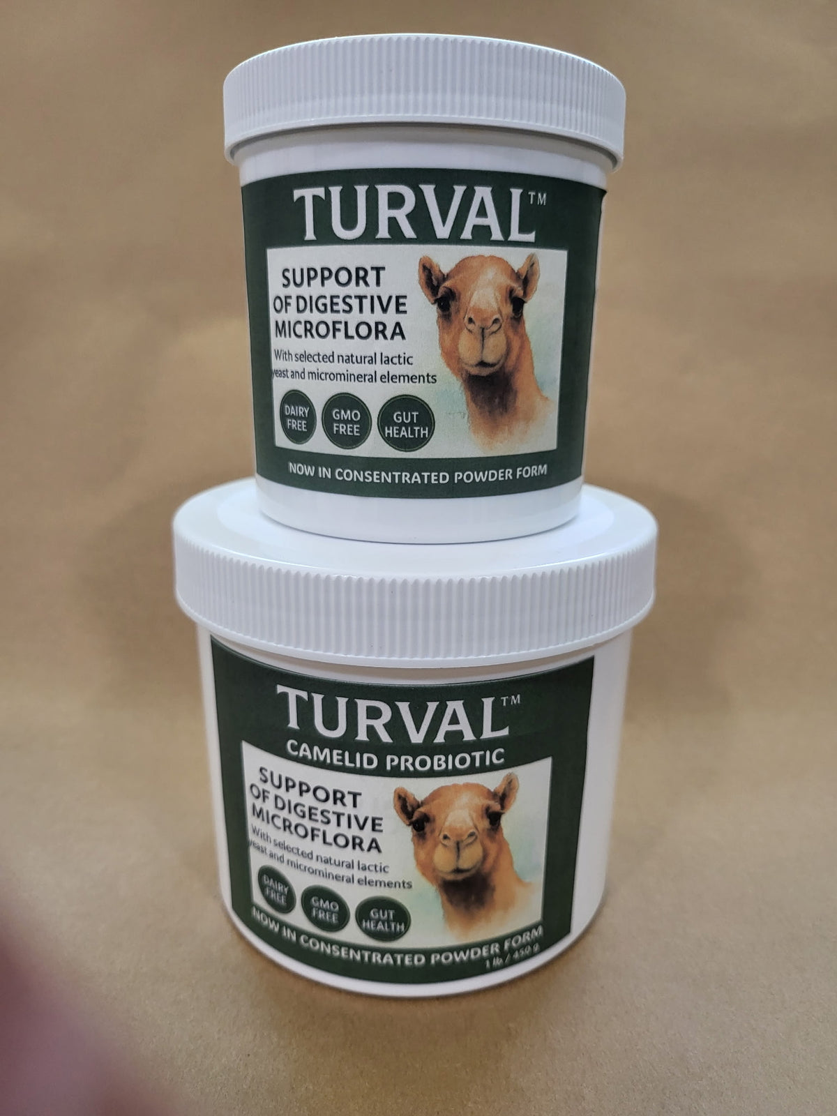 Turval Probiotic Suppliment Powder for Camels: 1/2 lb and 1 lb size