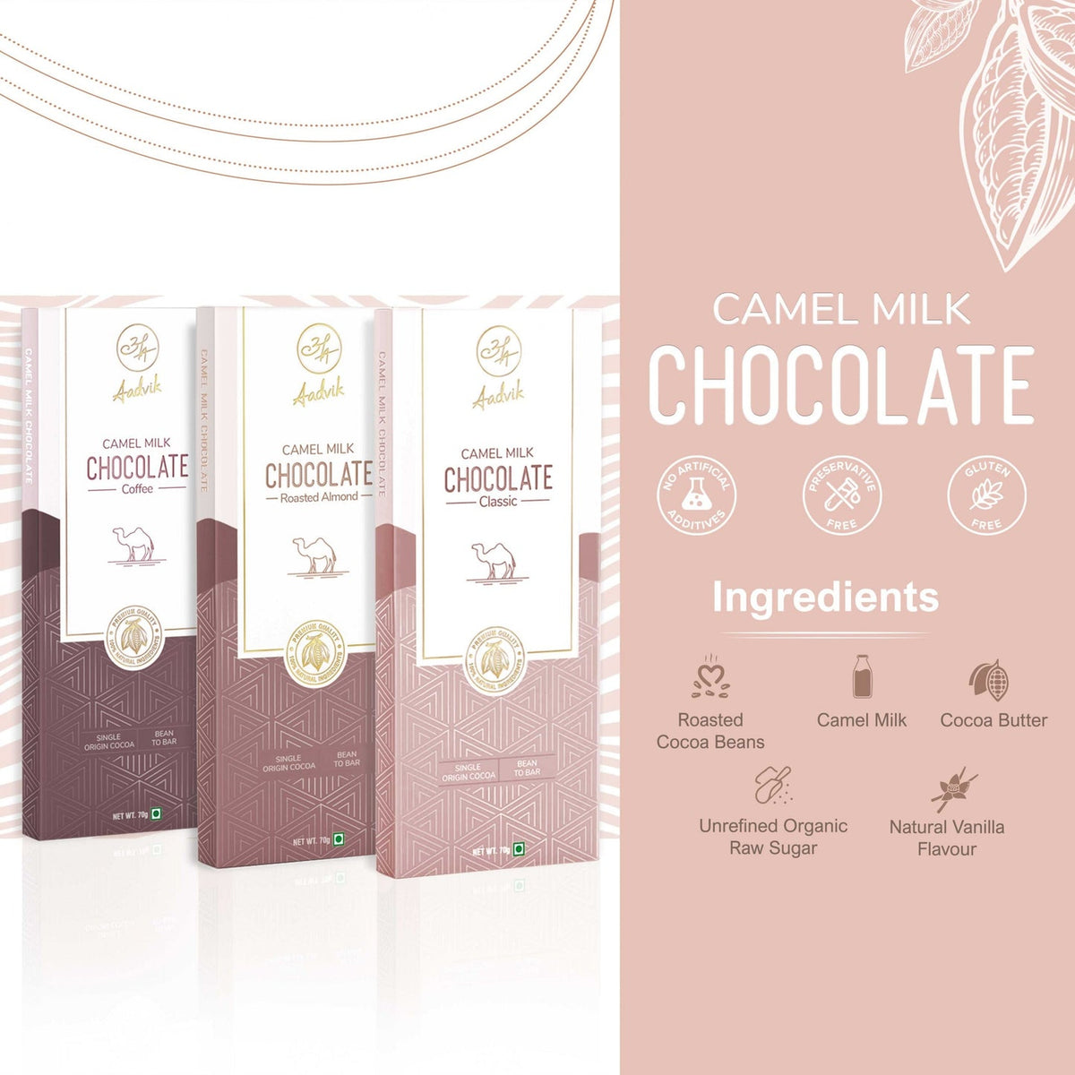 Aadvik Camel Milk Chocolate Bars