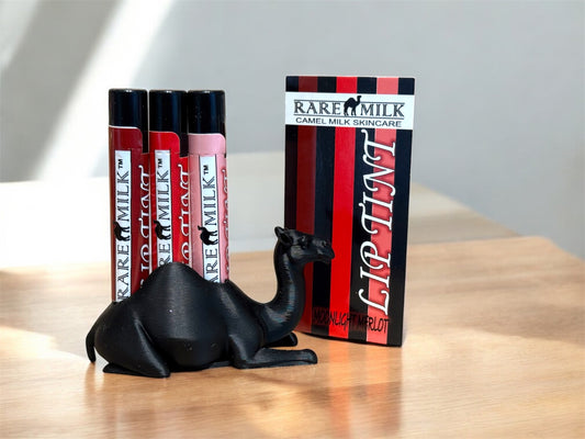 Lip Tint Trio - Camel Milk in custom camel holder