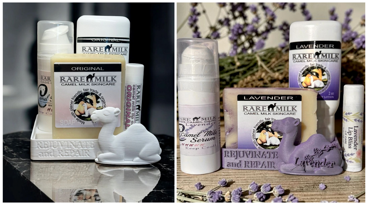 Camel Milk Serum: Original and Lavender Oasis Skincare Set