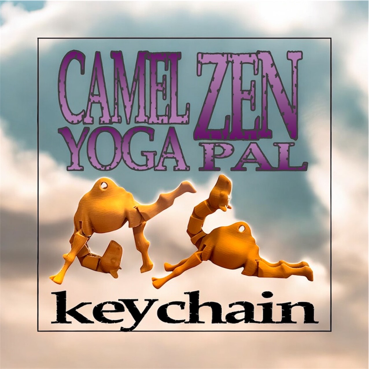 Camel Zen Yoga Pal & Keychain / Bag Charm